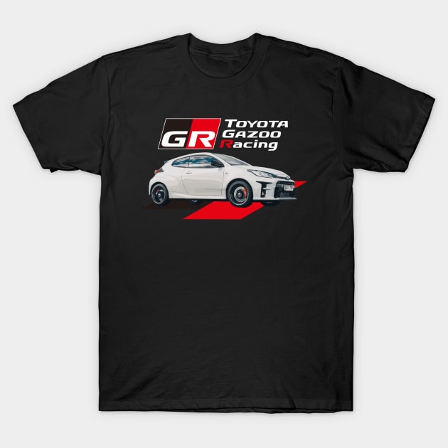 GR Yaris toyota gazoo racing T-Shirt by cowtown_cowboy